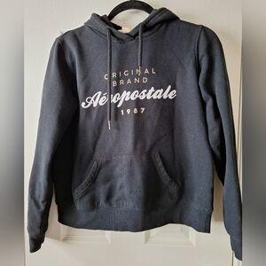 Aeropostale 1987 hoodie, black small